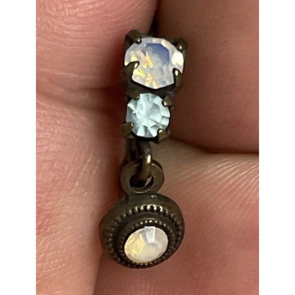 Sorrelli AB Light Blue Crystals Bright Vintage Rare Classic